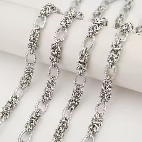 1 Meter Stainless Steel Big Chain for Batch Flower Handmade Thick Large Chain DIY Jewelry Making Bracelet Necklace Jewelry Chain