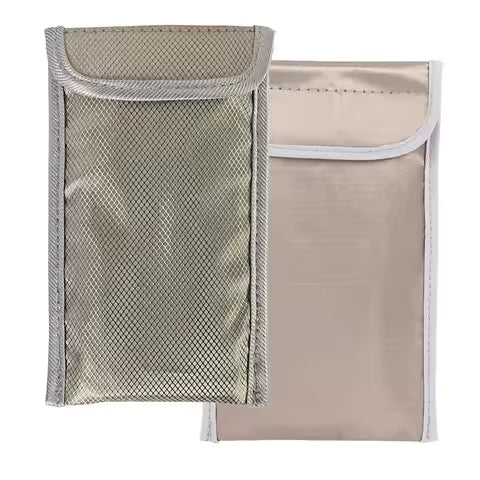 Hot Sale Silver Fiber Radiation Protect Faraday Bag Phone Pouch RF Signal Blocker Shield EMF Card Protector Waterproof