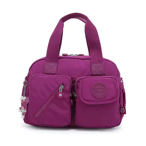 Fashion Fabric Women Shoulder Bag Casual Female Multi pockets Crossbody Bag High Quality Nylon Gilrs Handbag