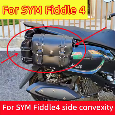 For SYM Fiddle 4 side convexity side box Modified leisure motorcycle travel waterproof bag accessories