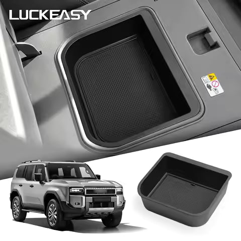 for Toyota Land Cruiser Prado 250/Lexus GX550 2024-2025 Car Armrest Storage Box Center Console Storage Tray(Only Fit Cool Box)