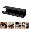Under Desk Cord Organizer Tray Sturdy Cable Management Rack Large Capacity Desk Wire Storage Box Tidy Cable Management System