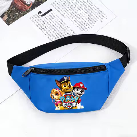 Paw Patrol Oxford Waist Bags Anime Chase Skye Fanny Packs Outdoor Sports Casual Zipper Bumbags Cartoon Boys Girls Phone Bag Gift