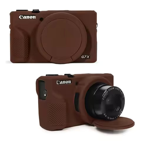 Canon PowerShot G7X Mark III Digital Camera Silicone Case with Removable Lens Cover for Canon Camera Accessories
