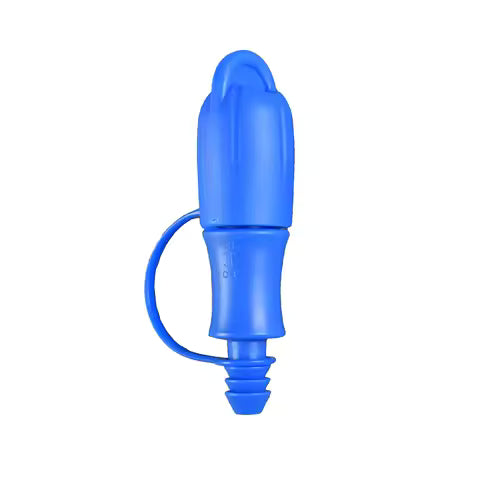 1 Pack Blue Color Hydration Bags Bite Valve Quick Release Replacement Adjustable Switch with Cover Nozzle Connector 9mm Diameter