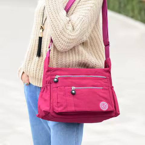 Tilorraine 2025 oxford fabric bag large capacity crossbody big bag casual nylon women's shoulder handbags bags for women