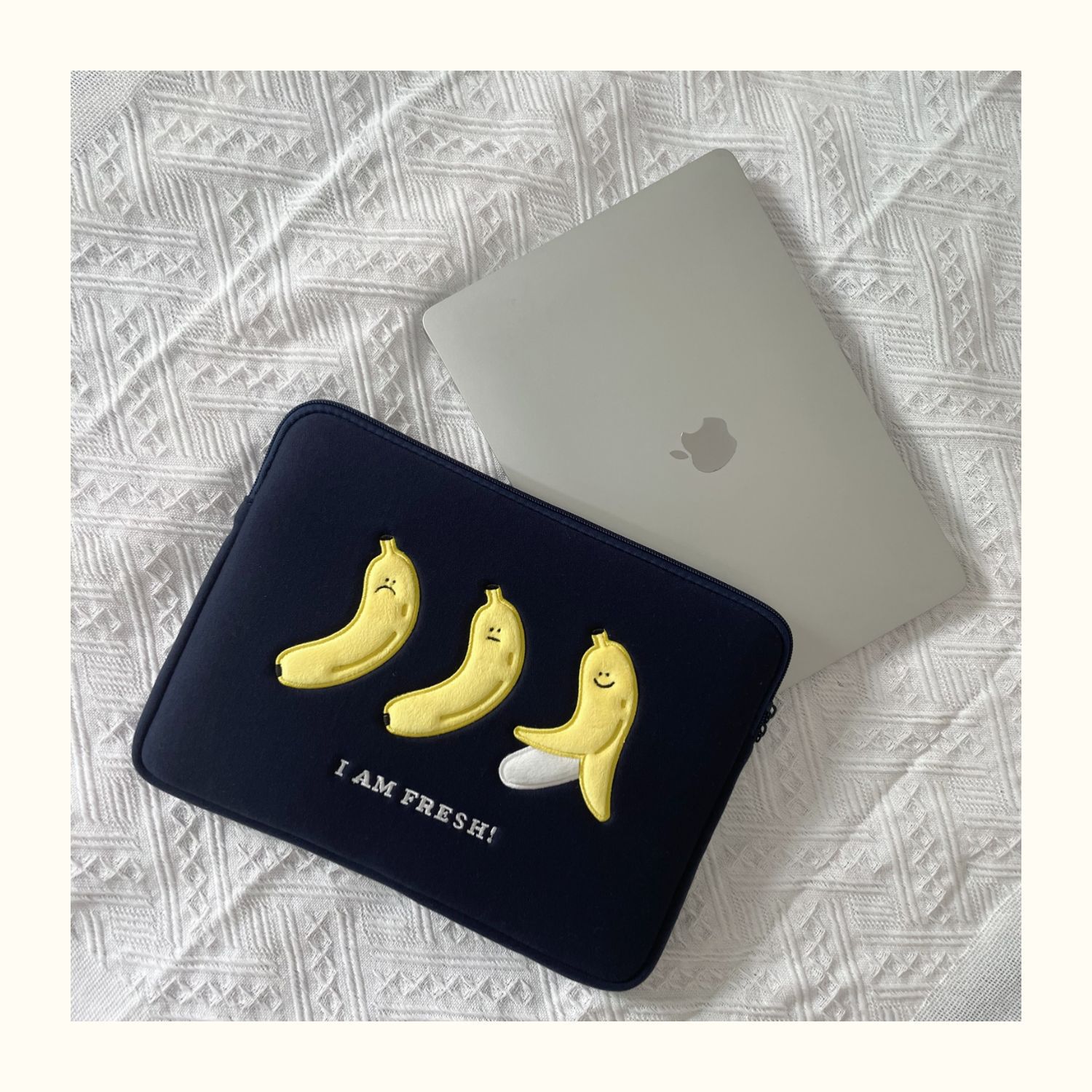 Cute Embroidered Laptop Sleeve Computer Liner Bag