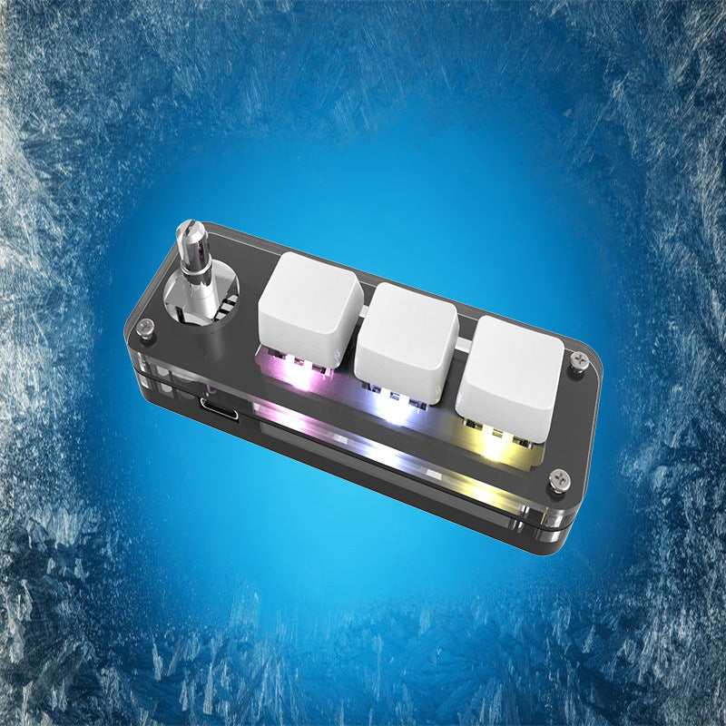 Custom Keypad With RGB Colorful Back Light Copy Paste Mini Keyboard