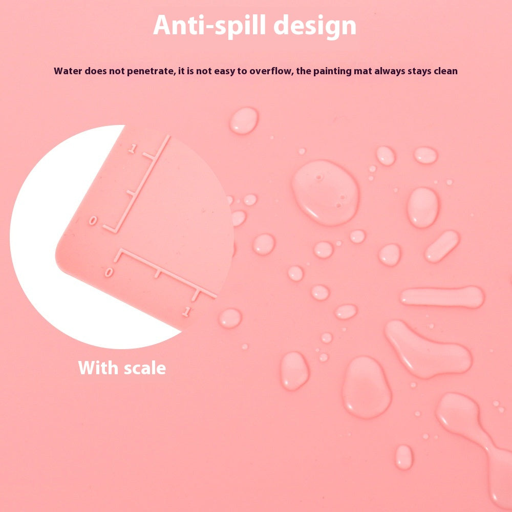 Silicone Double Bowl Painting Graffiti Oil Painting Mat