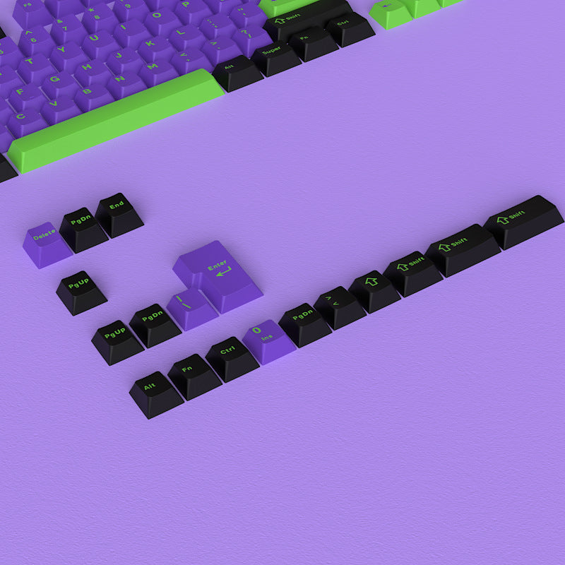 Positive Engraved Small Full Set 126 Key Height Two-color Key Cap