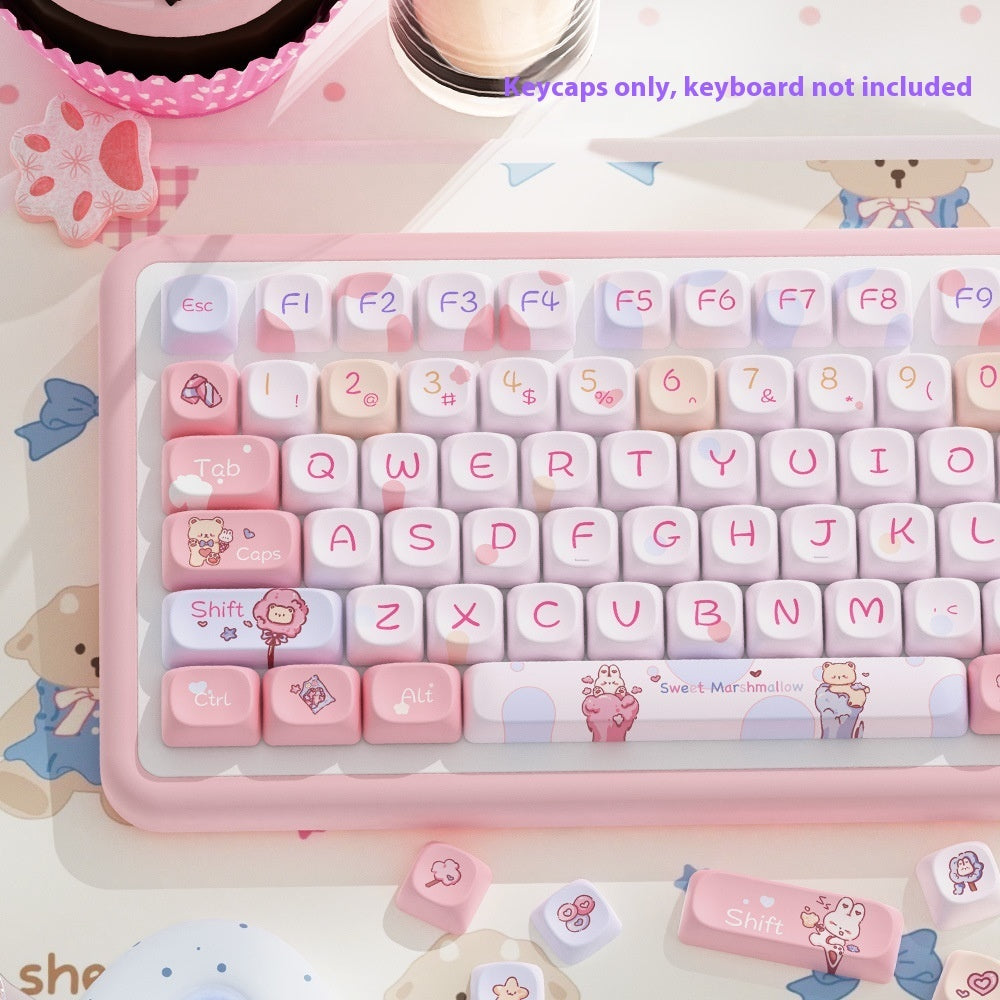 Five-sided Sublimation Moa Highly Cute Personality Fit Mechanical Keyboard Cap