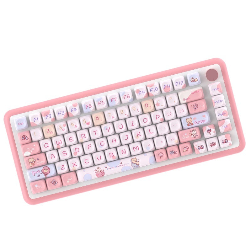 Five-sided Sublimation Moa Highly Cute Personality Fit Mechanical Keyboard Cap