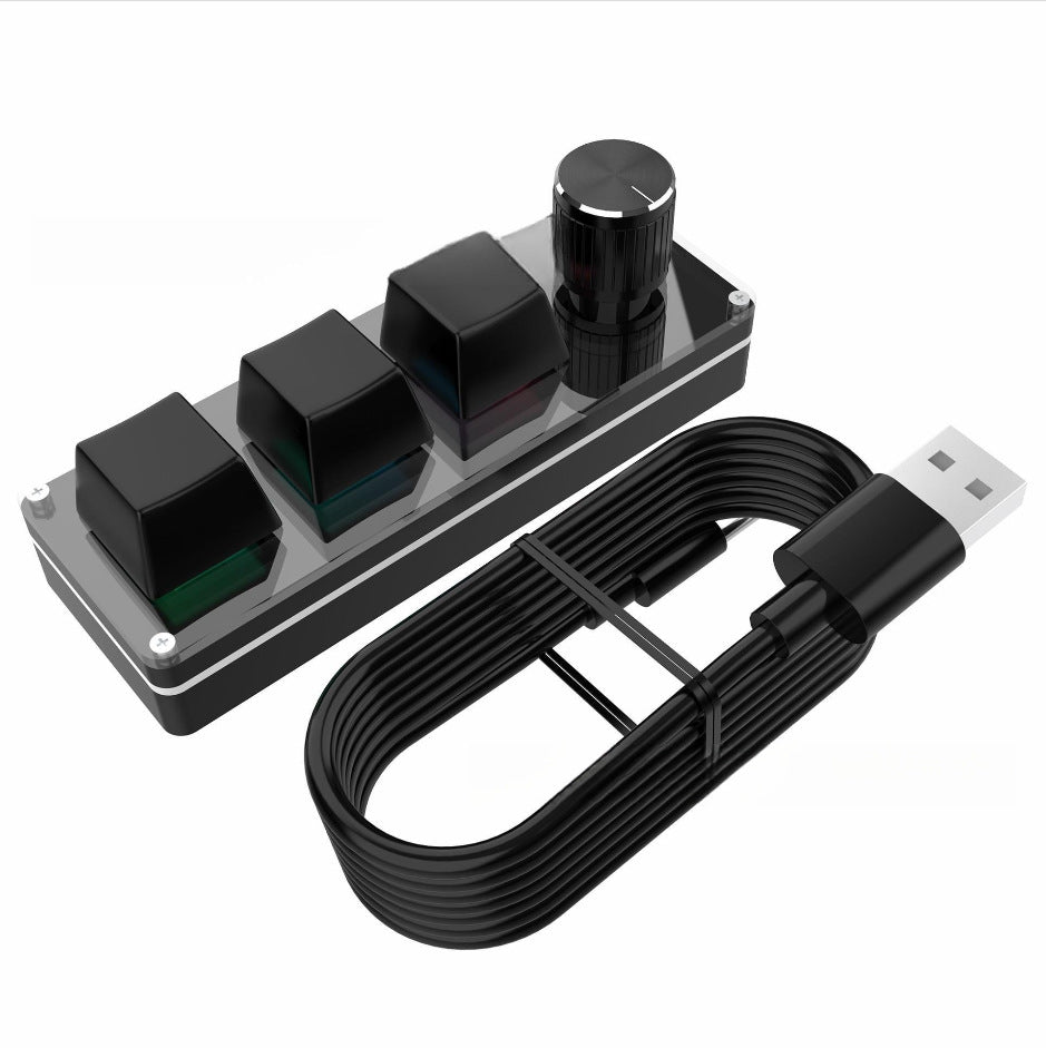 3-key Usb Custom Office Keyboard Your PS Shortcut Key