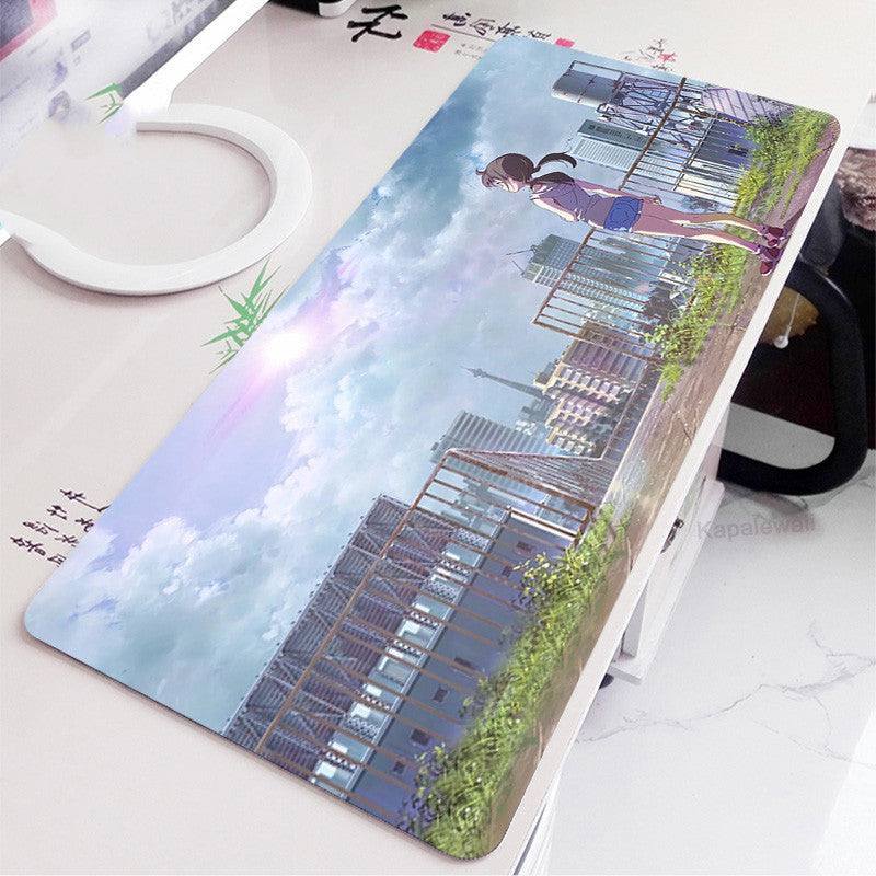 All Black Extra Long Keyboard  Desk  Office Game Pad