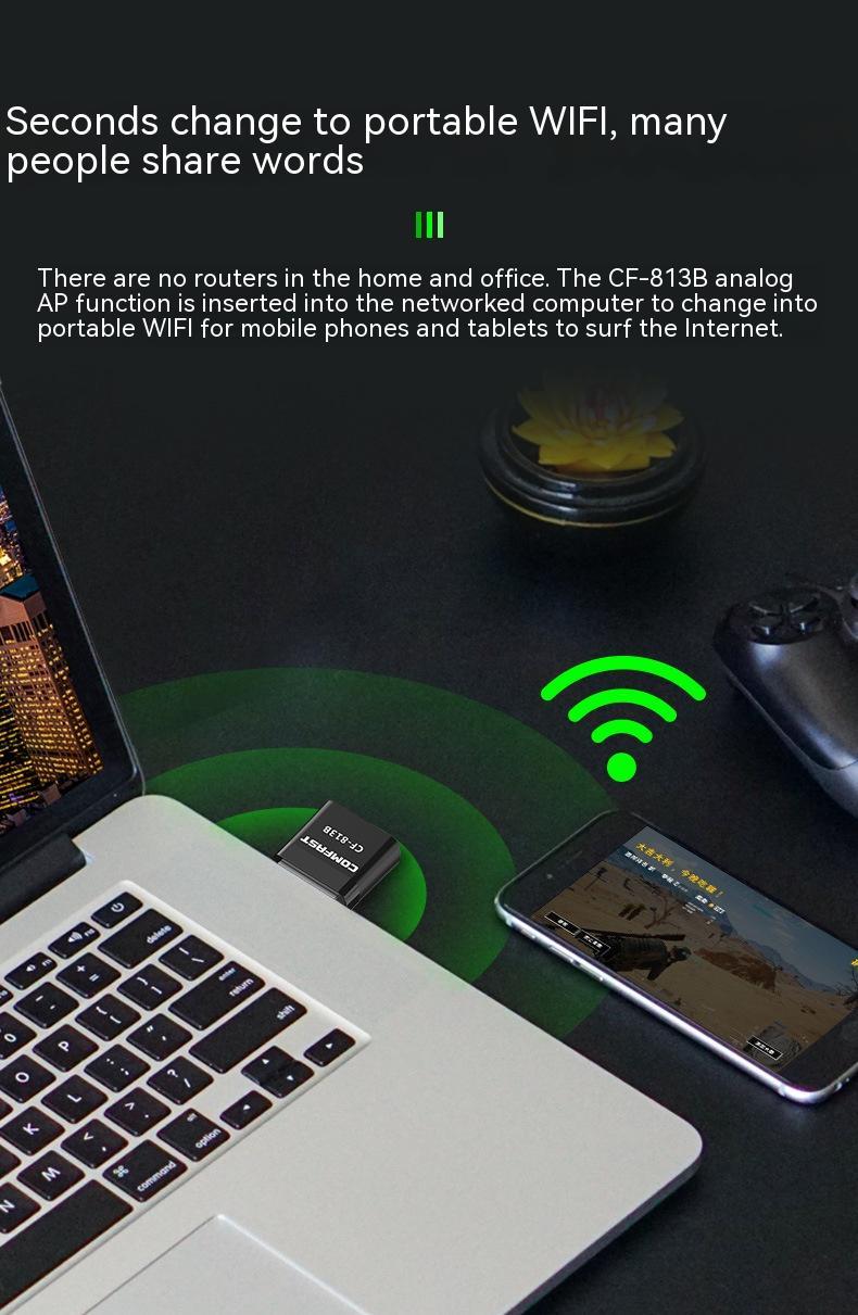 Two-in-one Network Card Mini Bluetooth Adapter Dual Band AP