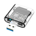 Transparent And Creative Solid State Mobile Hard Disk Box USB Interface