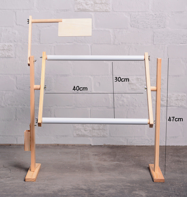 Vertical Desktop Solid Wood Cross Stitch Frame Embroidery Shedembroidery Frameheight Adjustable